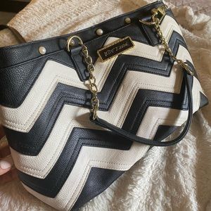 Betsey Johnson Black & White Purse